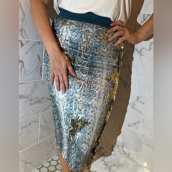 Le Superbe Liza Skirt Rattler Aqua, Women’s Size Small - Picture 10 of 10